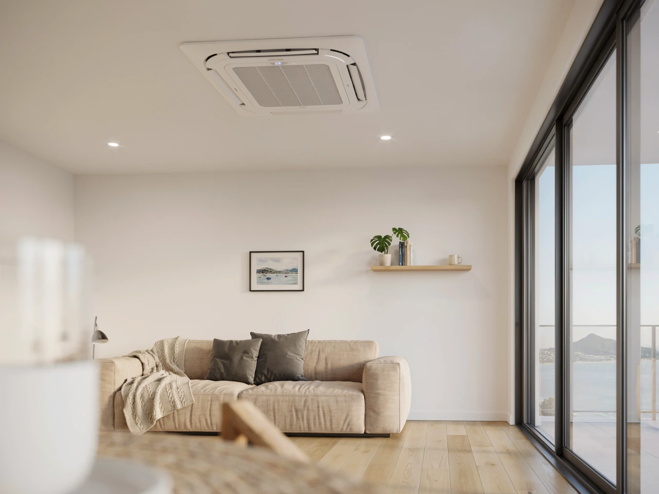 Ceiling cassette heat pump in Tauranga