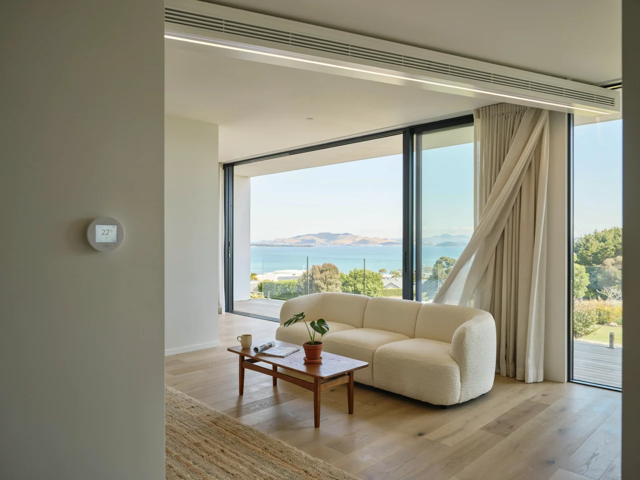 Ducted heat pump in Tauranga living room