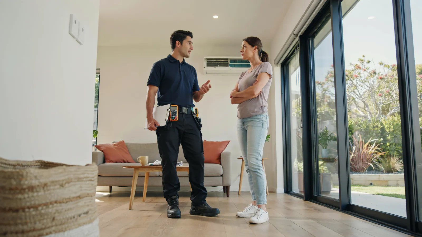 Heat pump quote consultation in Tauranga home